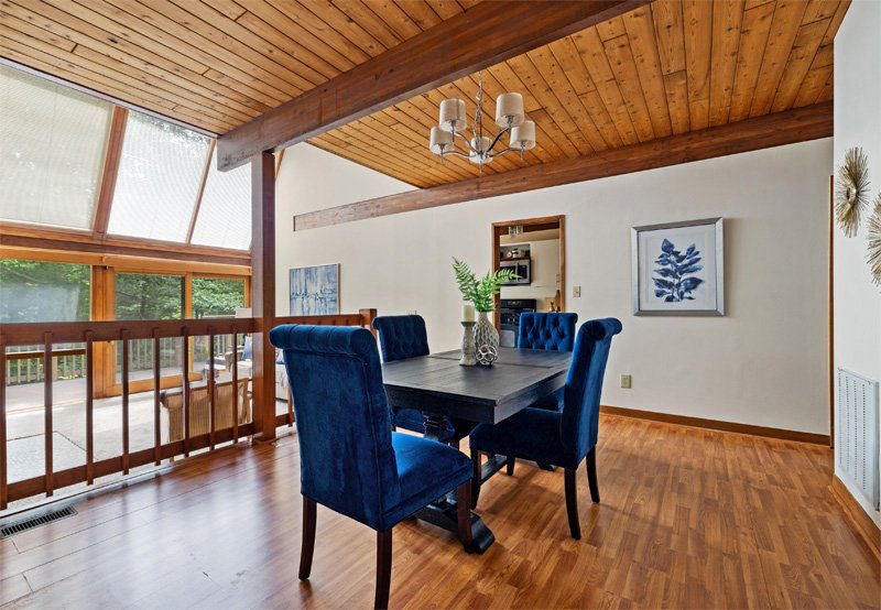 Real estate home interior dining room